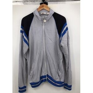 Wilson Gray Full Zip Vintage Tennis Jersey Athleticwear Track Jacket - Size M